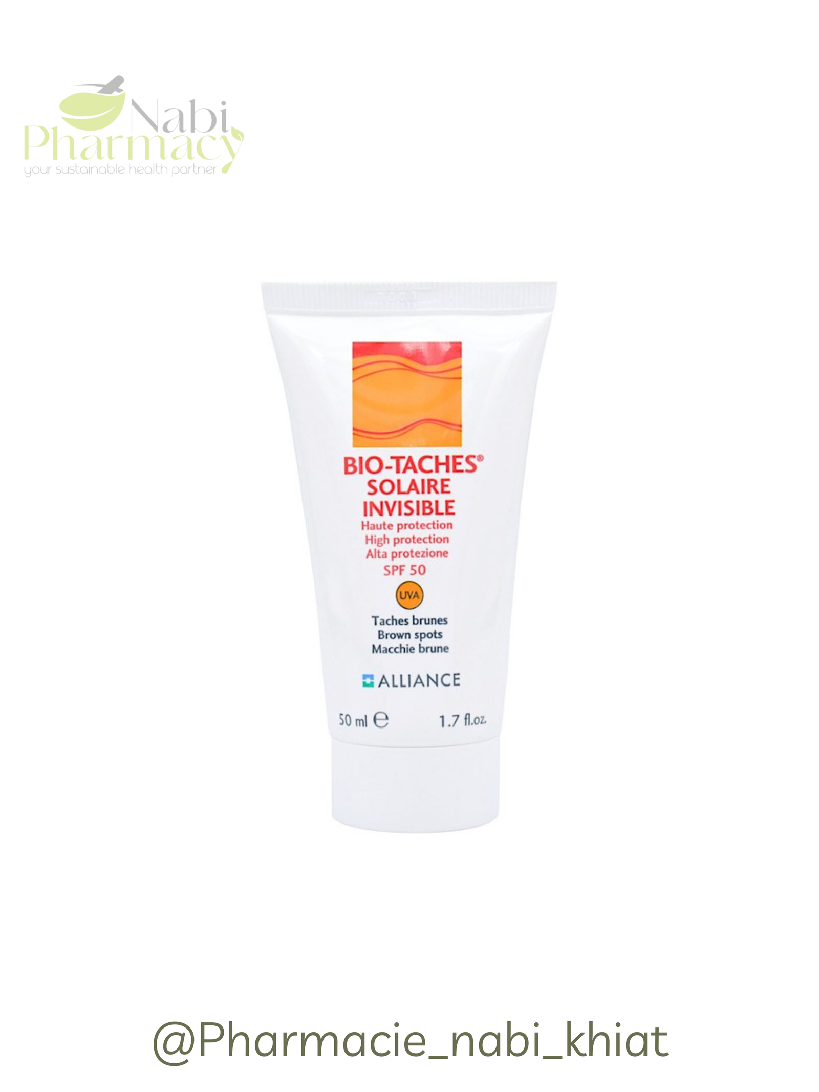 BIO-TACHES Crème solaire invisible 50ML